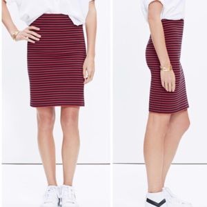 Madewell Nautical Stripe Skirt size med